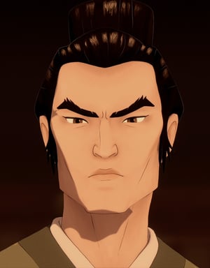 This is the Avatar Image for the Taigen (Blue Eye Samurai) AI Voice and Text to Speech Generator